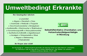 Ehemalige SHG-Chemikalien- und Holzschutzmittelgeschädigte